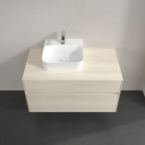Obrázek VILLEROY BOCH Collaro Vanity unit, with lighting, 2 pull-out compartments, 1000 x 548 x 500 mm, White Oak / White Oak #C095B0AA