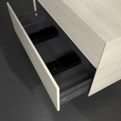 Obrázek VILLEROY BOCH Collaro Vanity unit, with lighting, 2 pull-out compartments, 1000 x 548 x 500 mm, White Oak / White Oak #C095B0AA