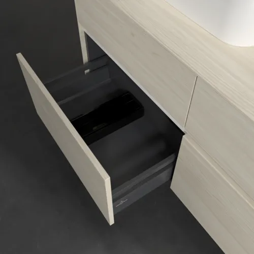 Bild von VILLEROY BOCH Collaro Waschbeckenunterschrank, 4 Auszüge, 1200 x 548 x 500 mm, White Oak / White Oak #C09800AA