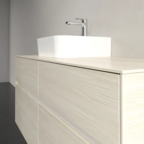 Bild von VILLEROY BOCH Collaro Waschbeckenunterschrank, 4 Auszüge, 1200 x 548 x 500 mm, White Oak / White Oak #C09800AA