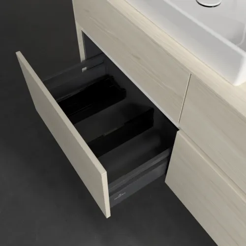 Bild von VILLEROY BOCH Collaro Waschbeckenunterschrank, 4 Auszüge, 1200 x 548 x 500 mm, White Oak / White Oak #C08200AA