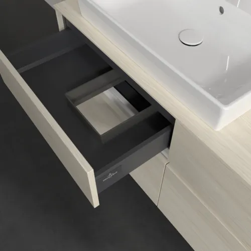 Bild von VILLEROY BOCH Collaro Waschbeckenunterschrank, 4 Auszüge, 1200 x 548 x 500 mm, White Oak / White Oak #C08200AA