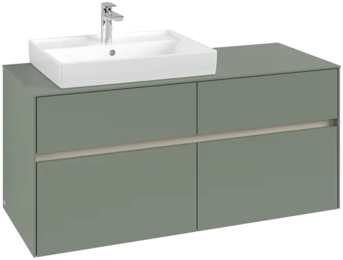 VILLEROY BOCH Collaro Vanity unit, 4 pull-out compartments, 1200 x 548 x 500 mm, Soft Green / Soft Green #C08200AF resmi