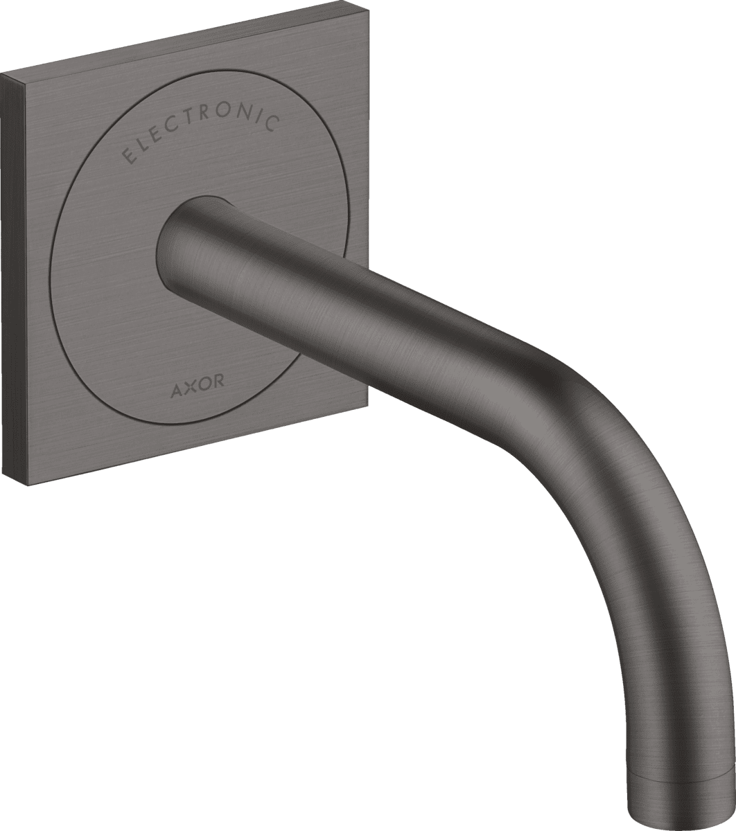 εικόνα του HANSGROHE AXOR Uno Electronic basin mixer for concealed installation wall-mounted with spout 165 mm #38119340 - Brushed Black Chrome