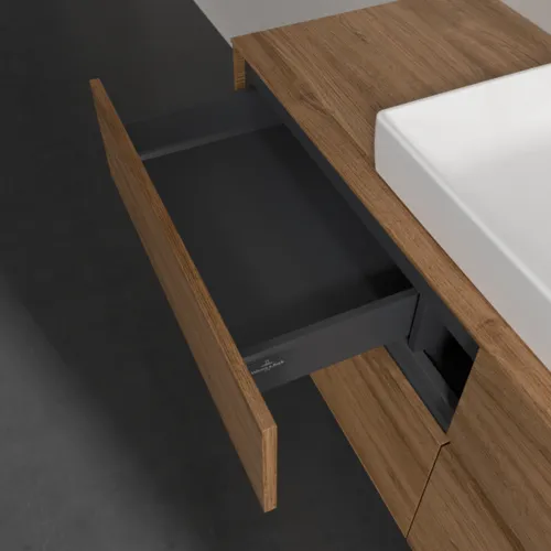 Bild von VILLEROY BOCH Collaro Waschbeckenunterschrank, mit Beleuchtung, 4 Auszüge, 1400 x 548 x 500 mm, Kansas Oak #C084B0RH