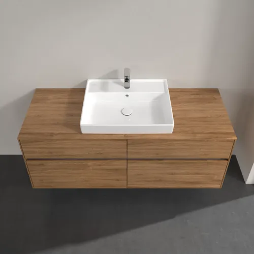 Bild von VILLEROY BOCH Collaro Waschbeckenunterschrank, mit Beleuchtung, 4 Auszüge, 1400 x 548 x 500 mm, Kansas Oak #C084B0RH
