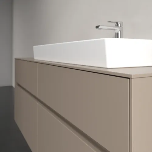 Bild von VILLEROY BOCH Collaro Waschbeckenunterschrank, mit Beleuchtung, 4 Auszüge, 1400 x 548 x 500 mm, Taupe / Taupe #C090B0VM