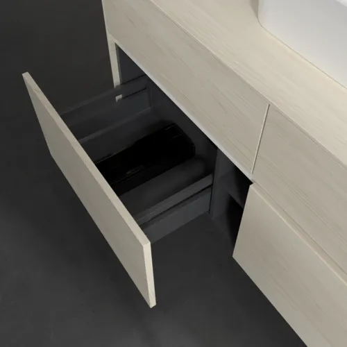 Bild von VILLEROY BOCH Collaro Waschbeckenunterschrank, 4 Auszüge, 1200 x 548 x 500 mm, White Oak / White Oak #C09700AA
