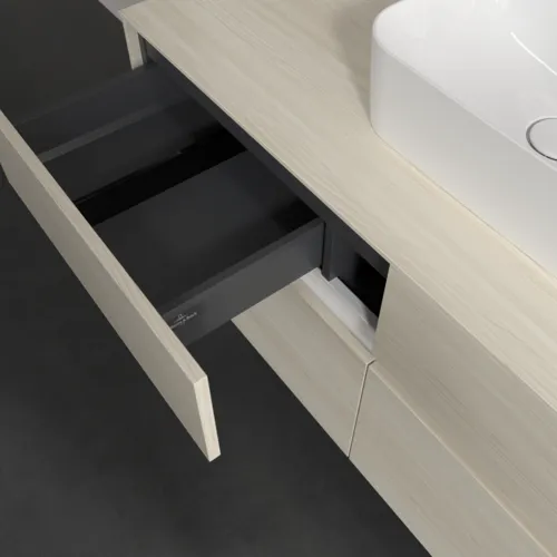 Bild von VILLEROY BOCH Collaro Waschbeckenunterschrank, 4 Auszüge, 1200 x 548 x 500 mm, White Oak / White Oak #C09700AA