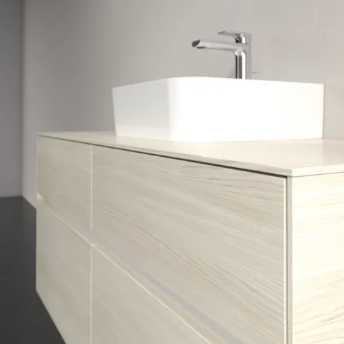 Bild von VILLEROY BOCH Collaro Waschbeckenunterschrank, 4 Auszüge, 1200 x 548 x 500 mm, White Oak / White Oak #C09700AA