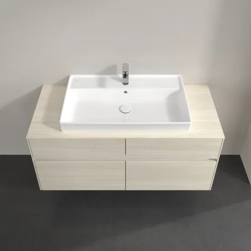 Bild von VILLEROY BOCH Collaro Waschbeckenunterschrank, mit Beleuchtung, 4 Auszüge, 1200 x 548 x 500 mm, White Oak / White Oak #C087B0AA