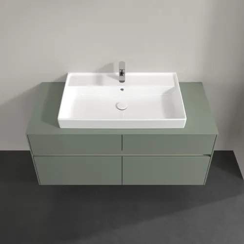 Obrázek VILLEROY BOCH Collaro Vanity unit, with lighting, 4 pull-out compartments, 1200 x 548 x 500 mm, Soft Green / Soft Green #C087B0AF