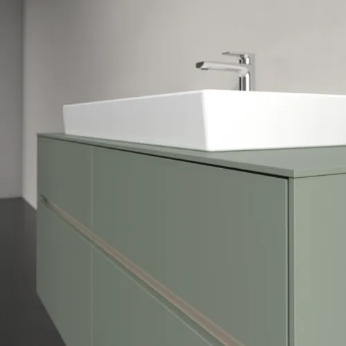 Obrázek VILLEROY BOCH Collaro Vanity unit, with lighting, 4 pull-out compartments, 1200 x 548 x 500 mm, Soft Green / Soft Green #C087B0AF