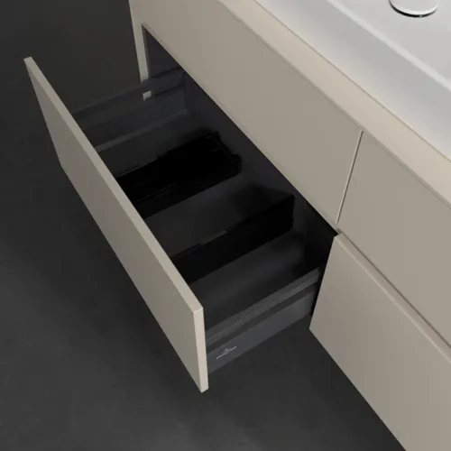 Bild von VILLEROY BOCH Collaro Waschbeckenunterschrank, 4 Auszüge, 1400 x 548 x 500 mm, Cashmere Grey / Cashmere Grey #C08900VN