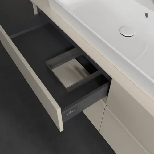 Bild von VILLEROY BOCH Collaro Waschbeckenunterschrank, 4 Auszüge, 1400 x 548 x 500 mm, Cashmere Grey / Cashmere Grey #C08900VN