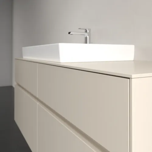 Bild von VILLEROY BOCH Collaro Waschbeckenunterschrank, 4 Auszüge, 1400 x 548 x 500 mm, Cashmere Grey / Cashmere Grey #C08900VN