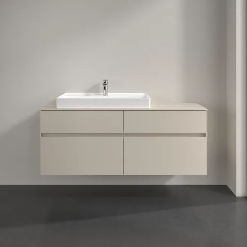 Bild von VILLEROY BOCH Collaro Waschbeckenunterschrank, 4 Auszüge, 1400 x 548 x 500 mm, Cashmere Grey / Cashmere Grey #C08900VN