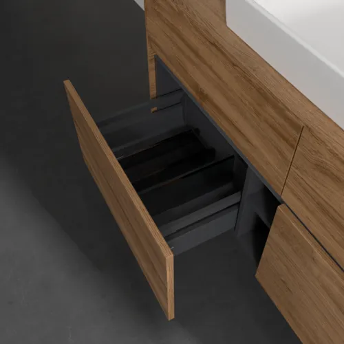 VILLEROY BOCH Collaro Waschbeckenunterschrank, 4 Auszüge, 1200 x 548 x 500 mm, Kansas Oak #C08100RH, Bild 6
