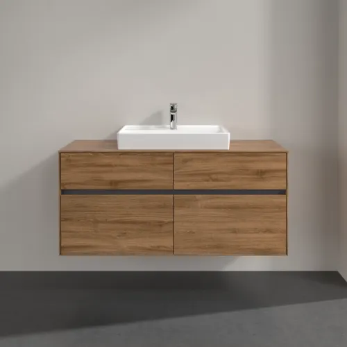 VILLEROY BOCH Collaro Waschbeckenunterschrank, 4 Auszüge, 1200 x 548 x 500 mm, Kansas Oak #C08100RH, Bild 3