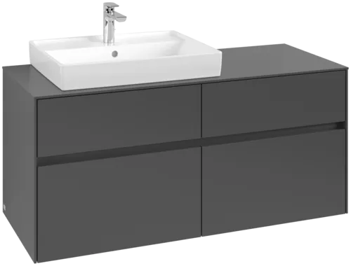 Obrázek VILLEROY BOCH Collaro toaletní skříňka, 4 výsuvy, 1200 x 548 x 500 mm, Grafit / Grafit #C08200VR