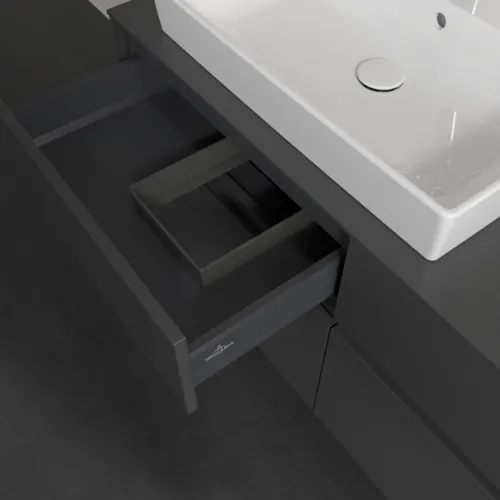 Bild von VILLEROY BOCH Collaro Waschbeckenunterschrank, 4 Auszüge, 1200 x 548 x 500 mm, Graphite / Graphite #C08200VR
