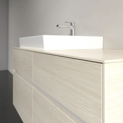 Bild von VILLEROY BOCH Collaro Waschbeckenunterschrank, mit Beleuchtung, 4 Auszüge, 1200 x 548 x 500 mm, White Oak / White Oak #C082B0AA
