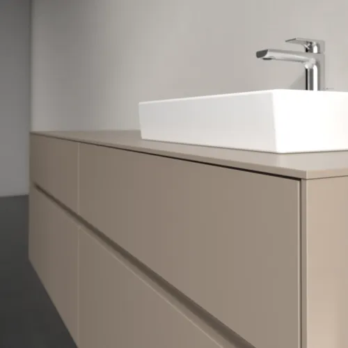 VILLEROY BOCH Collaro Waschbeckenunterschrank, mit Beleuchtung, 4 Auszüge, 1600 x 548 x 500 mm, Taupe / Taupe #C079B0VM, Bild 6