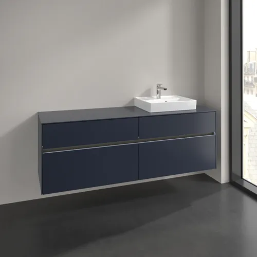 Bild von VILLEROY BOCH Collaro Waschbeckenunterschrank, mit Beleuchtung, 4 Auszüge, 1600 x 548 x 500 mm, Marine Blue / Marine Blue #C079B0VQ