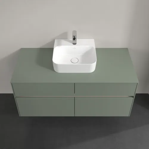 Bild von VILLEROY BOCH Collaro Waschbeckenunterschrank, mit Beleuchtung, 4 Auszüge, 1200 x 548 x 500 mm, Soft Green / Soft Green #C097B0AF