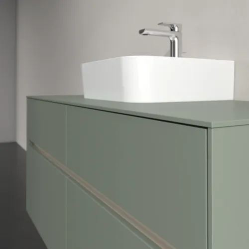 Bild von VILLEROY BOCH Collaro Waschbeckenunterschrank, mit Beleuchtung, 4 Auszüge, 1200 x 548 x 500 mm, Soft Green / Soft Green #C097B0AF