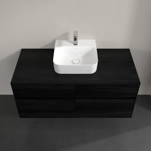 VILLEROY BOCH Collaro Waschbeckenunterschrank, mit Beleuchtung, 4 Auszüge, 1200 x 548 x 500 mm, Black Oak / Black Oak #C097B0AB, Bild 4
