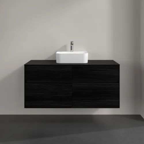 VILLEROY BOCH Collaro Waschbeckenunterschrank, mit Beleuchtung, 4 Auszüge, 1200 x 548 x 500 mm, Black Oak / Black Oak #C097B0AB, Bild 3