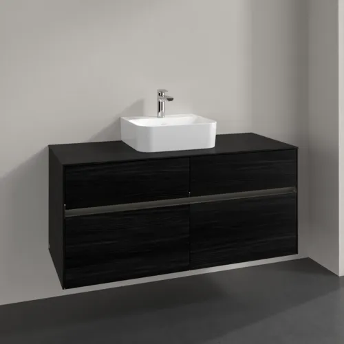 VILLEROY BOCH Collaro Waschbeckenunterschrank, mit Beleuchtung, 4 Auszüge, 1200 x 548 x 500 mm, Black Oak / Black Oak #C097B0AB, Bild 2