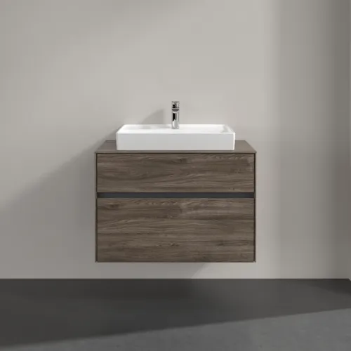 Bild von VILLEROY BOCH Collaro Waschbeckenunterschrank, 2 Auszüge, 800 x 548 x 500 mm, Stone Oak #C08000RK