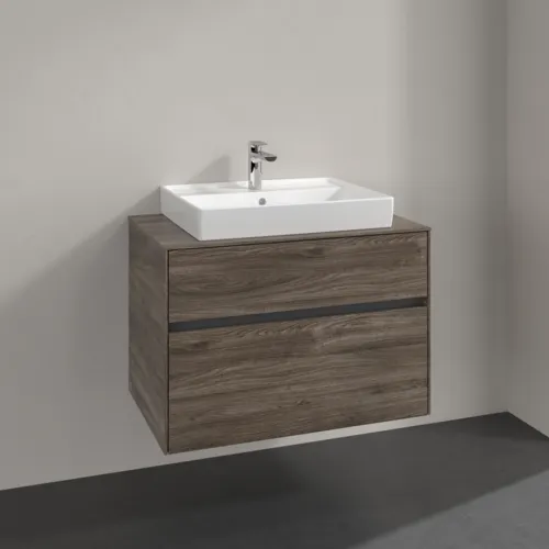 Bild von VILLEROY BOCH Collaro Waschbeckenunterschrank, 2 Auszüge, 800 x 548 x 500 mm, Stone Oak #C08000RK