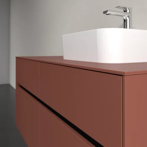Bild von VILLEROY BOCH Collaro Waschbeckenunterschrank, 4 Auszüge, 1200 x 548 x 500 mm, Wine Red / Wine Red #C09900AH