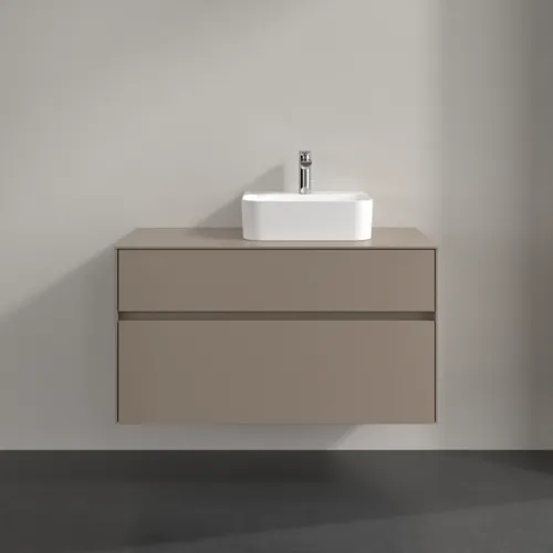 Bild von VILLEROY BOCH Collaro Waschbeckenunterschrank, 2 Auszüge, 1000 x 548 x 500 mm, Taupe / Taupe #C09600VM