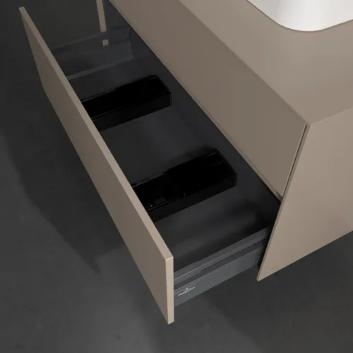 Bild von VILLEROY BOCH Collaro Waschbeckenunterschrank, 2 Auszüge, 1000 x 548 x 500 mm, Taupe / Taupe #C09600VM
