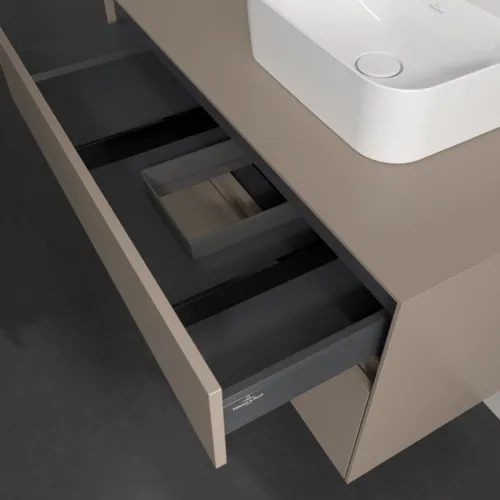 Bild von VILLEROY BOCH Collaro Waschbeckenunterschrank, 2 Auszüge, 1000 x 548 x 500 mm, Taupe / Taupe #C09600VM