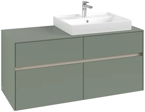VILLEROY BOCH Collaro Vanity unit, 4 pull-out compartments, 1200 x 548 x 500 mm, Soft Green / Soft Green #C08300AF resmi