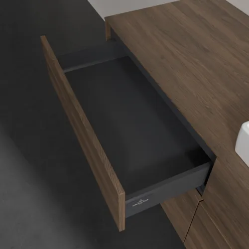 Bild von VILLEROY BOCH Collaro Waschbeckenunterschrank, mit Beleuchtung, 4 Auszüge, 1400 x 548 x 500 mm, Arizona Oak / Arizona Oak #C086B0VH