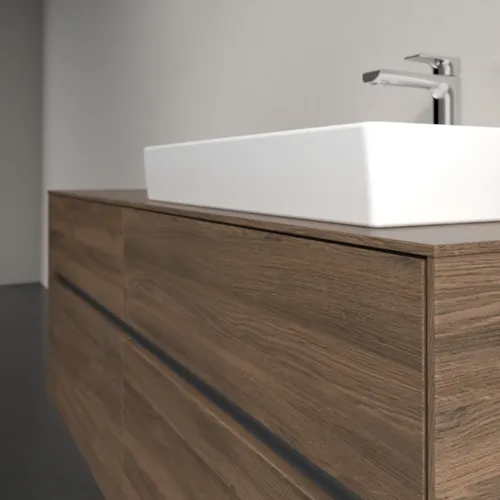 Bild von VILLEROY BOCH Collaro Waschbeckenunterschrank, mit Beleuchtung, 4 Auszüge, 1400 x 548 x 500 mm, Arizona Oak / Arizona Oak #C086B0VH