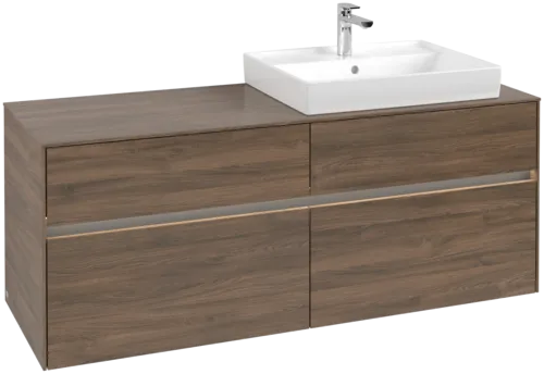 Picture of VILLEROY BOCH Collaro Vanity unit, with lighting, 4 pull-out compartments, 1400 x 548 x 500 mm, Arizona Oak / Arizona Oak #C086B0VH