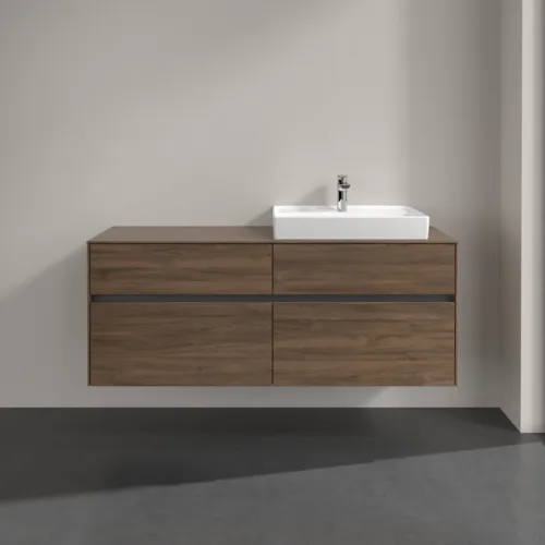 Bild von VILLEROY BOCH Collaro Waschbeckenunterschrank, mit Beleuchtung, 4 Auszüge, 1400 x 548 x 500 mm, Arizona Oak / Arizona Oak #C086B0VH