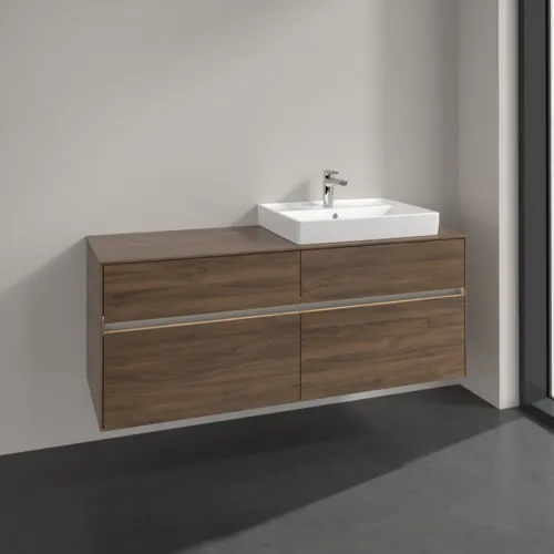 Bild von VILLEROY BOCH Collaro Waschbeckenunterschrank, mit Beleuchtung, 4 Auszüge, 1400 x 548 x 500 mm, Arizona Oak / Arizona Oak #C086B0VH