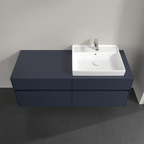 Bild von VILLEROY BOCH Collaro Waschbeckenunterschrank, mit Beleuchtung, 4 Auszüge, 1400 x 548 x 500 mm, Marine Blue / Marine Blue #C086B0VQ