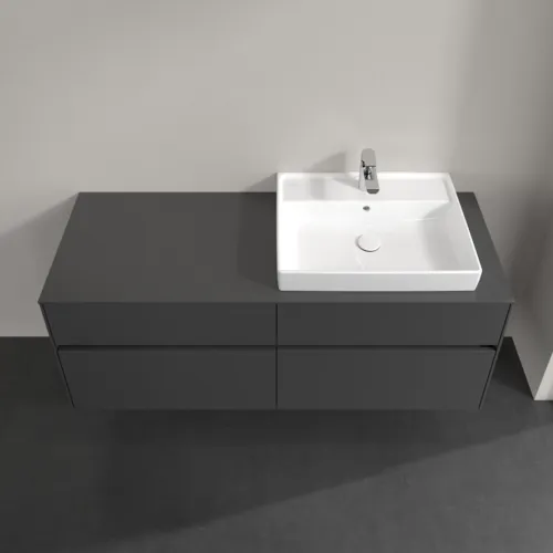 Obrázek VILLEROY BOCH Collaro Vanity unit, with lighting, 4 pull-out compartments, 1400 x 548 x 500 mm, Graphite / Graphite #C086B0VR