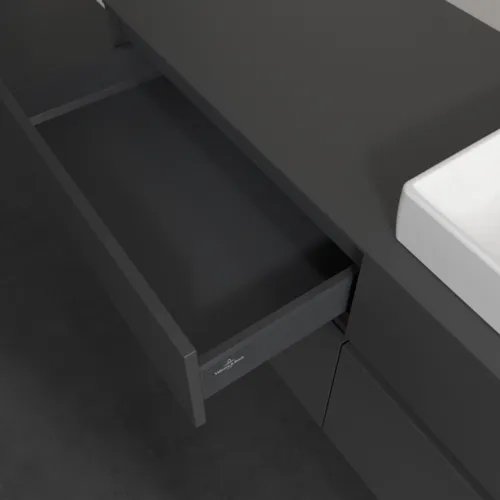 Obrázek VILLEROY BOCH Collaro Vanity unit, with lighting, 4 pull-out compartments, 1400 x 548 x 500 mm, Graphite / Graphite #C086B0VR