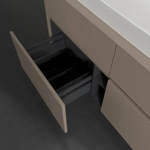Bild von VILLEROY BOCH Collaro Waschbeckenunterschrank, 4 Auszüge, 1200 x 548 x 500 mm, Taupe / Taupe #C09100VM