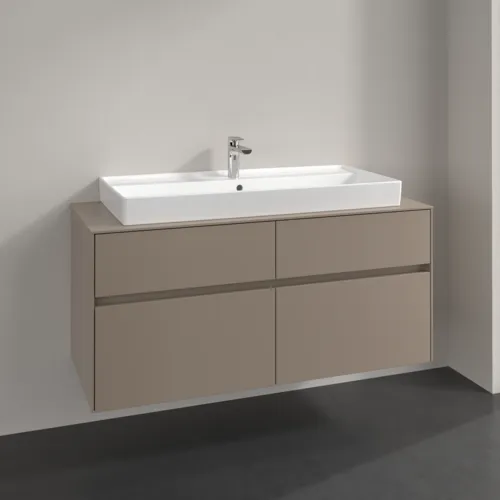 Bild von VILLEROY BOCH Collaro Waschbeckenunterschrank, 4 Auszüge, 1200 x 548 x 500 mm, Taupe / Taupe #C09100VM